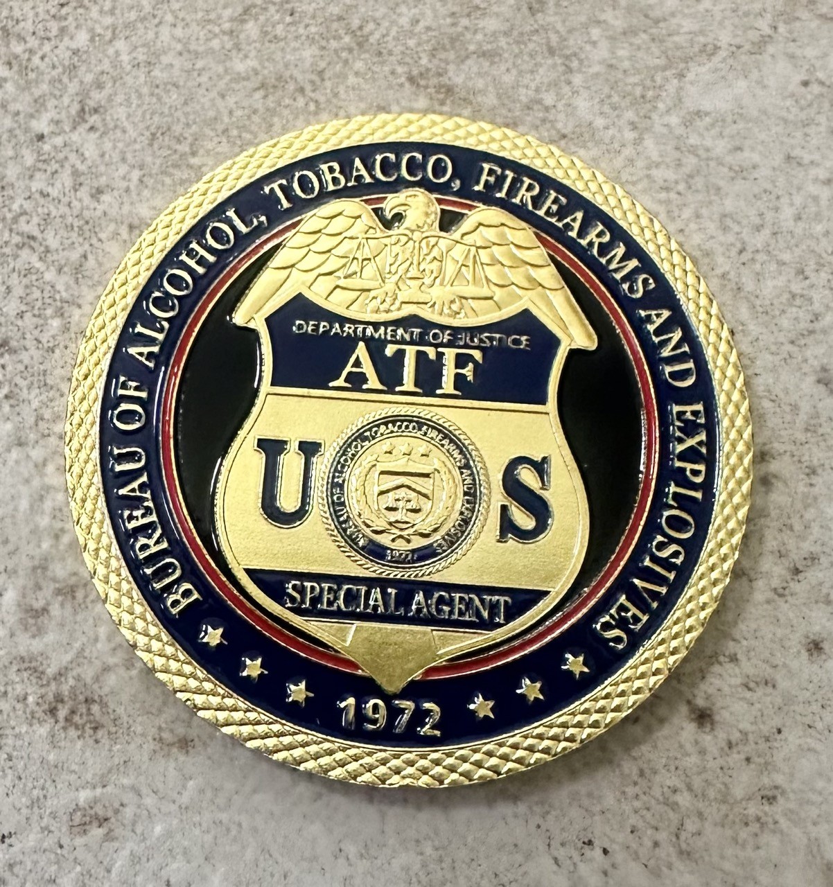 DEPT OF ALCOHOL TOBACCO FIREARMS (ATF) Challenge Coin ·IN STOCK· ·FAST SHIPPING· gallery