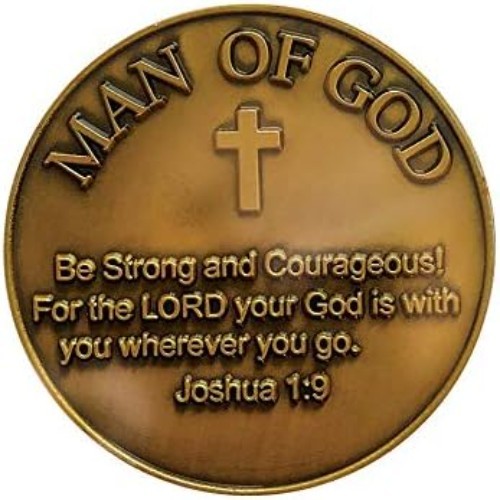 Collectible Antique Gold Token - Lion of Judah Challenge Coin with Bible Verse gallery