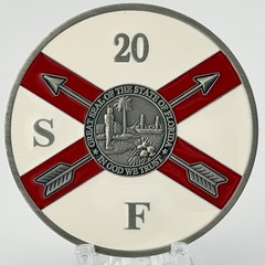 20th Special Forces Group Airborne Florida Challenge Coin Master Parachutist