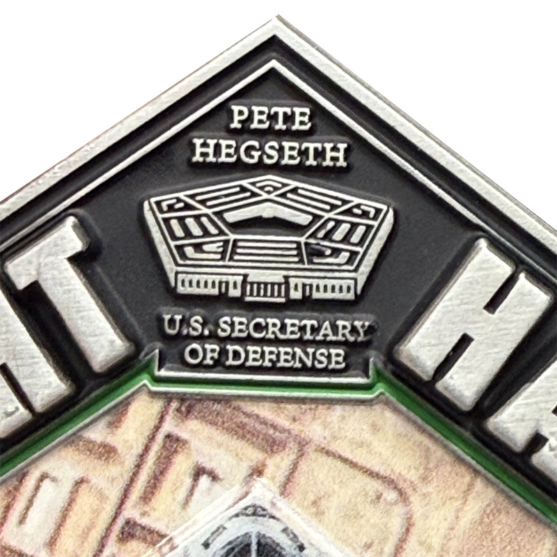 CL-ZZ Midnight Hammer Challenge Coin Honoring Pete Hegseth B-52 Bunker Buster St gallery