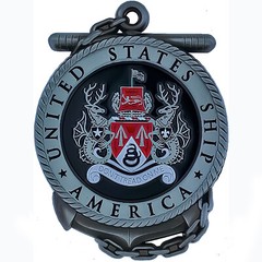 USS America CV-66 Antique Silver