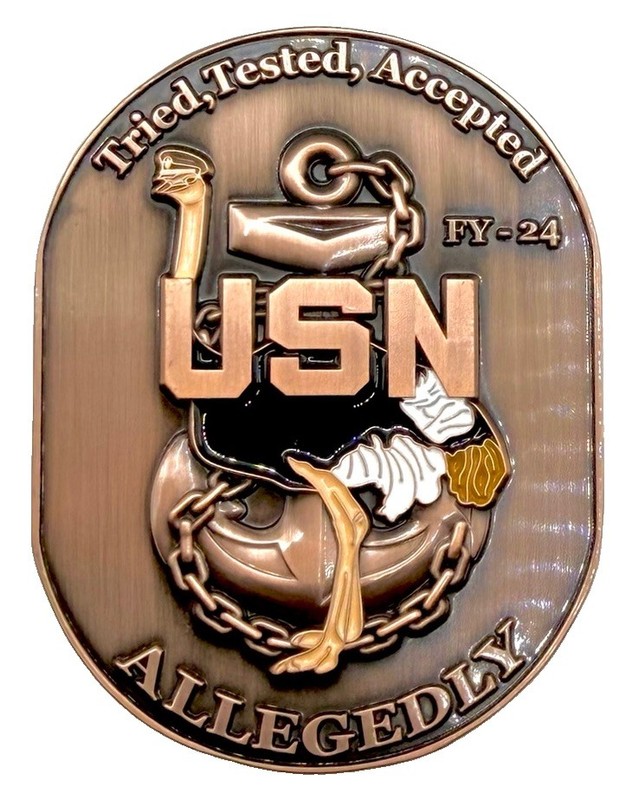 Rare FY-24 CPO Season 1 F**K Given. USN Navy Chief Challenge Coin. gallery
