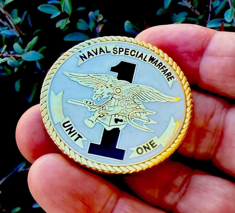 Navy Seals Naval Special Warfare Unit 1 Guam Task Force 71 Challenge Coin CPO 🔱 gallery