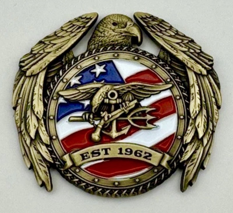 Navy Seal Team Trident Frog Seals Challenge Coin Special Ops UDT NSW CPO CIA USA gallery