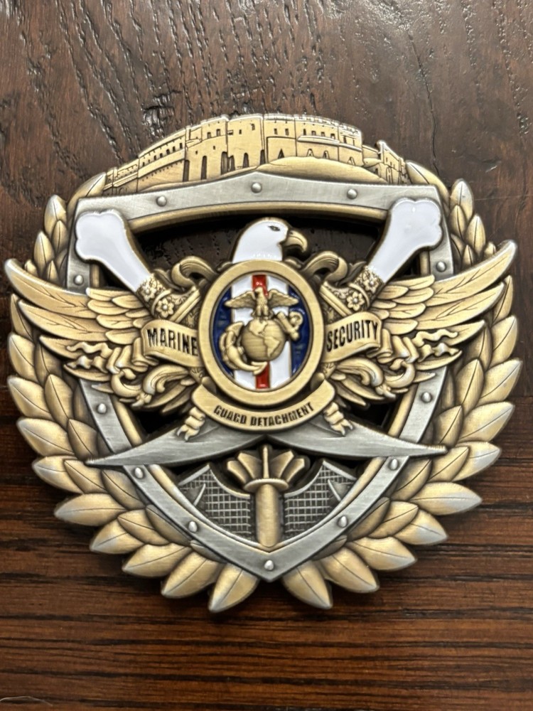 US MARINE CORPS SECURITY GUARD DETACHMENT CHALLENGE COIN - US CONSULATE ERBIL