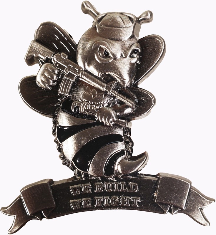 US Navy Seabees Challenge Coin Display w/ Coin Included 29 gallery