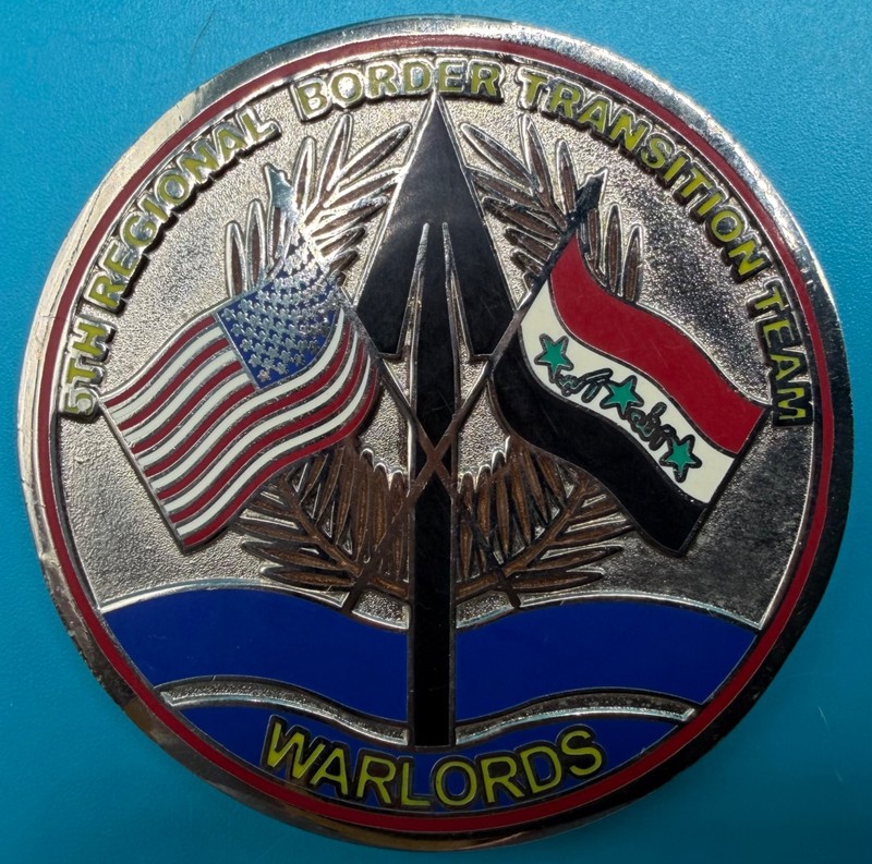 Army 1st ID 5th Regional Border Transition Team OIF 06-8 Military Challenge Coin gallery