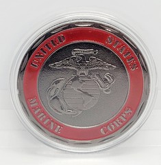 USMC Marine Corps Pride Tribute Challenge Coin Death Smiles at Everyone New