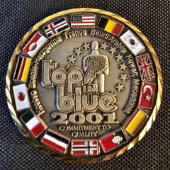 2001 Tops in Blue USAF Entertainment – The Magic of Music Challenge Coin