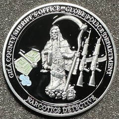 Gila County Arizona Sheriff’s Office Globe PD Drug Task Force Challenge Coin