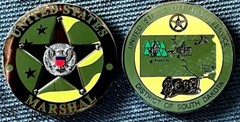 USMS Western District of S Dakota – Vintage TacticalBLACK 1.75in version coin