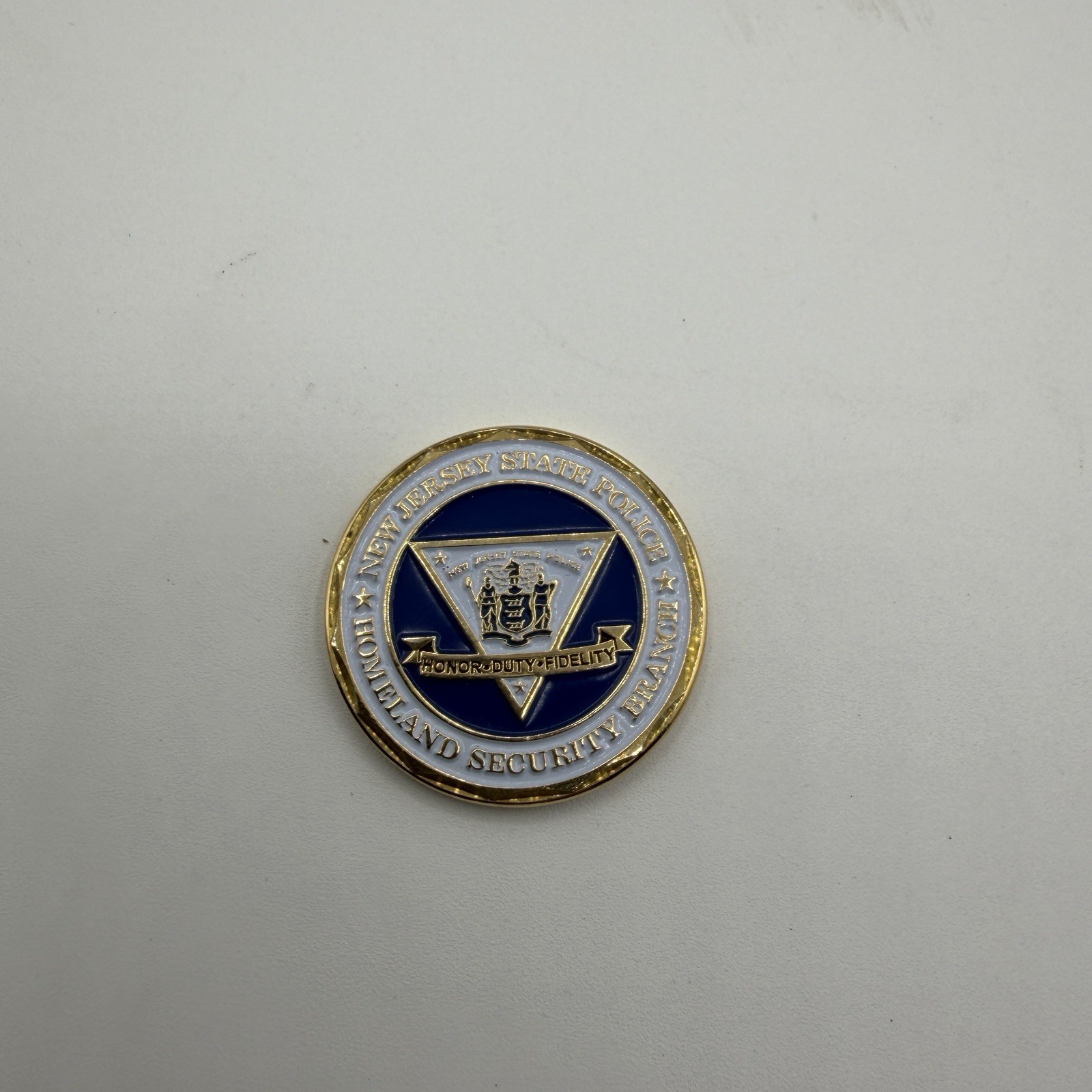 New Jersey State Police NJSP Home Land Security Branch Challenge Coin NJ gallery