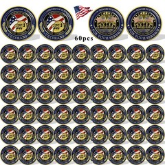60Pcs U.S. Veterans Military Challenge Coins Lot Thank You for Your Service Coin