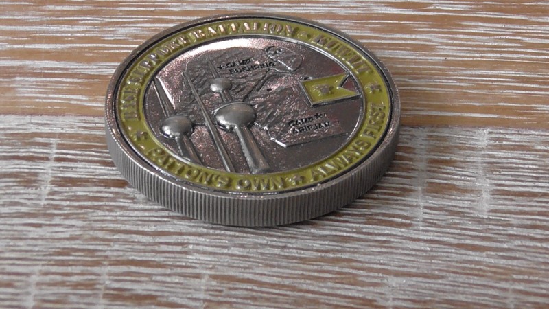 US Army Base Support Battalion Kuwait Pattons Own Challenge Coin #A671 gallery