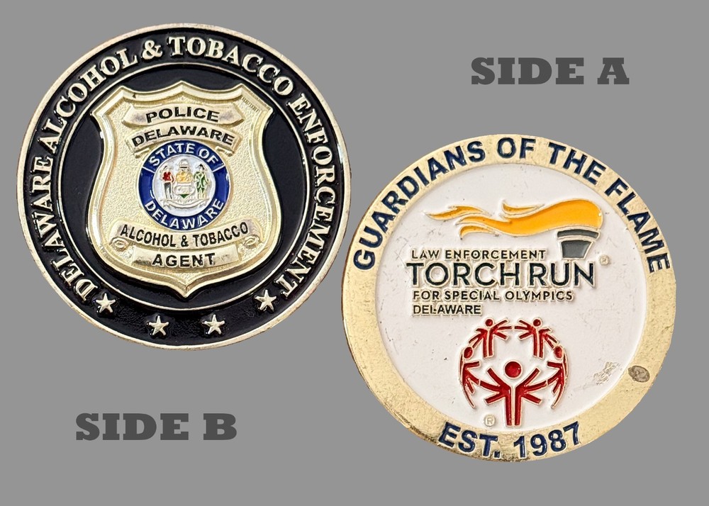 Delaware ATF Torch Run Special Olympics Challenge Coin 1#28