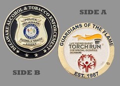 Delaware ATF Torch Run Special Olympics Challenge Coin 1#28