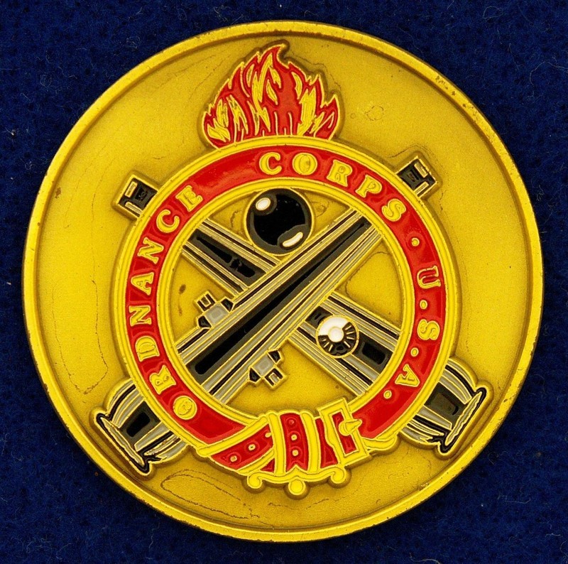 US Army Ordnance Corps SGTMAJ CMF 35 CMF 55 CMF 63 Korea Challenge Coin C-47 gallery