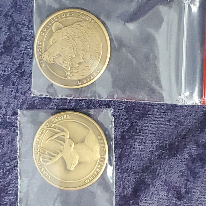 2 NRA NATIONAL RIFLE ASSOCIATION Coin Token CLASSIC COLLECTOR'S SERIES Big Game gallery