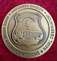 US SECRET SERVICE CHALLENGE COIN – UNIFORMED DIVISION – WH/FM/NAVAL OBSERVATORY