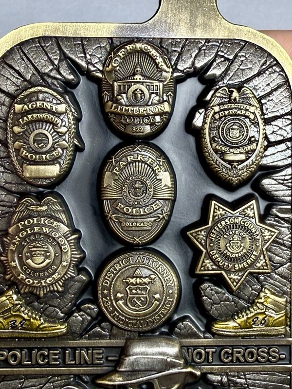 💥Geek Squad Colorado Police Vape Narcotics Skull challenge coin Antique Gold gallery