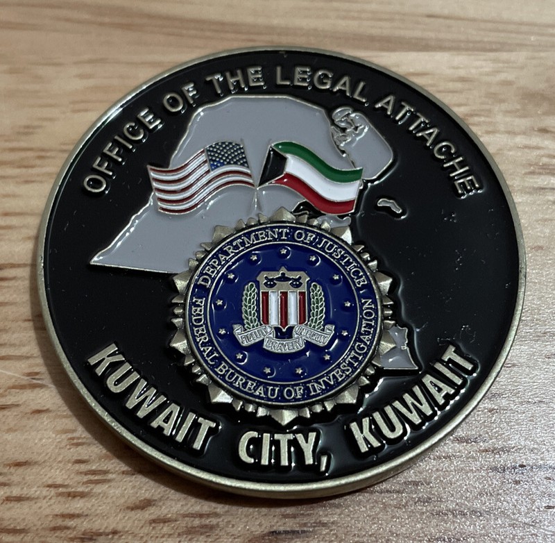 FBI Office Of The Legal Attache Kuwait & Riyadh, Saudi Arabia ChallengeCoin gallery