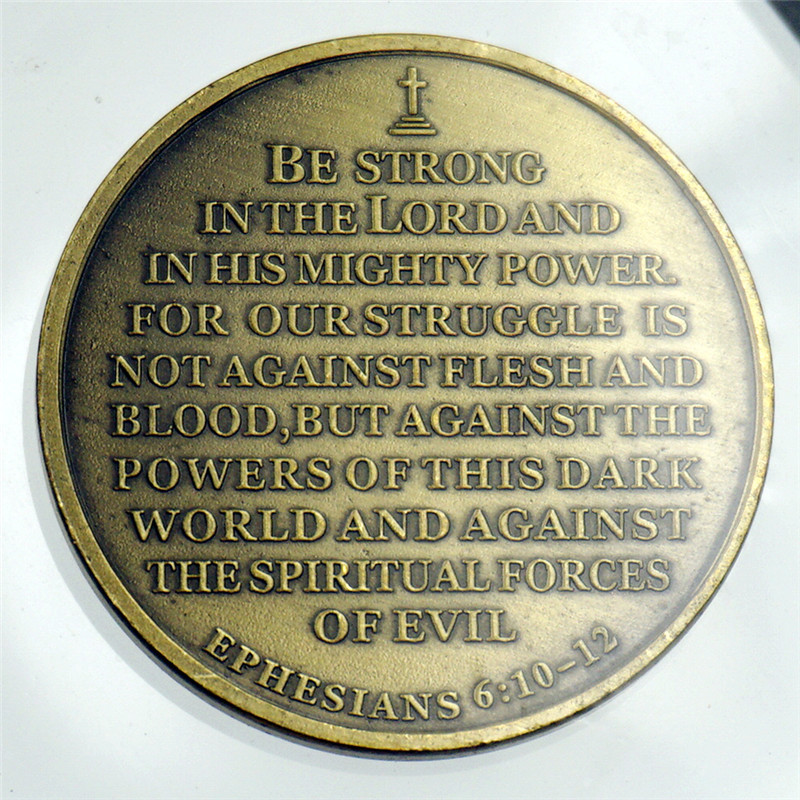 The Task Ahead Ephesians 6:10-12 BE STRONG US Military Challenge Coin Collection gallery