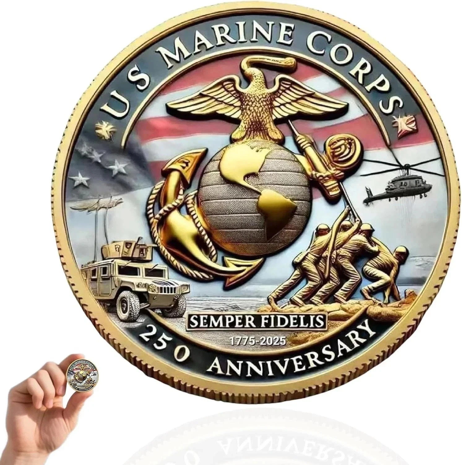 USMC Challenge Coin/Medal, 250th Anniversary U.S.Marine Corps United States gallery