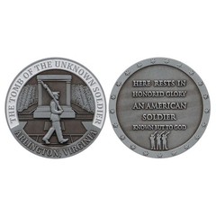 THE TOMB OF THE UNKNOWN SOLDIER ARLINGTON CEMETERY 1.75″ CHALLENGE COIN