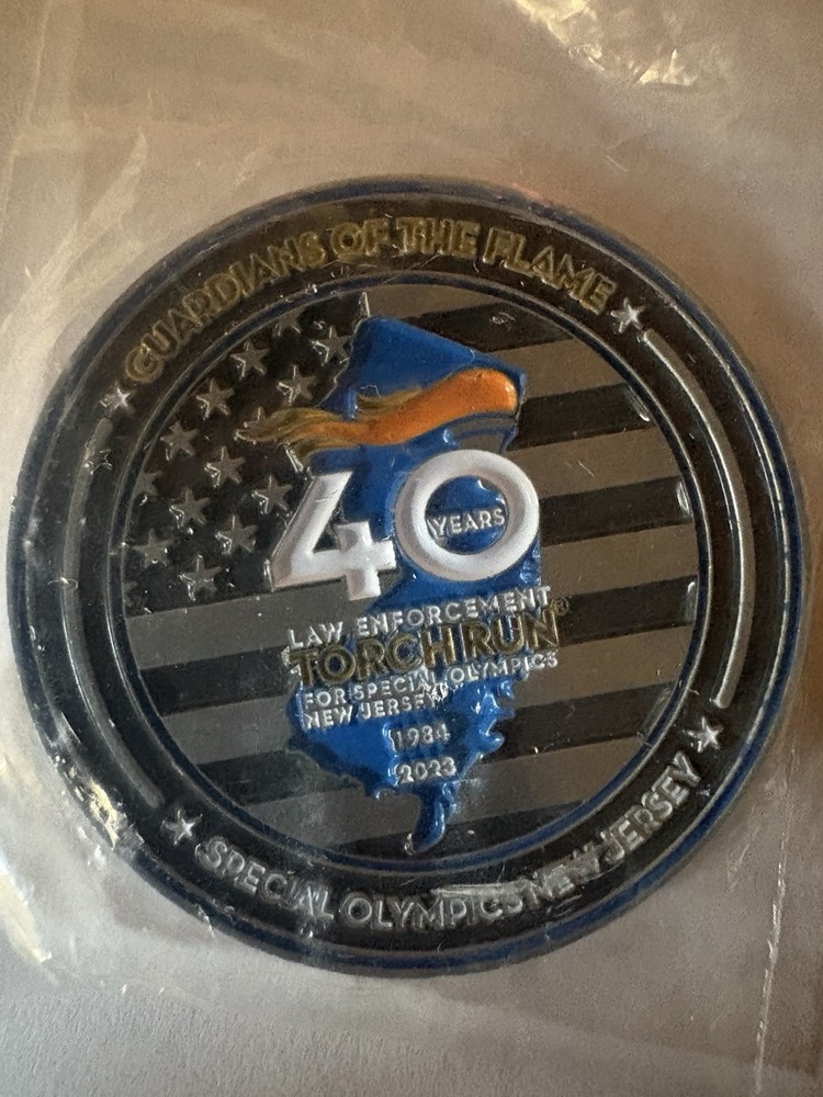 2023 Special Olympics Torch Run 40 Th Anniversary Challenge Coin