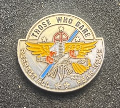 Those Who Dare Respect All Fear None 1st Special Forces Group Challenge Coin