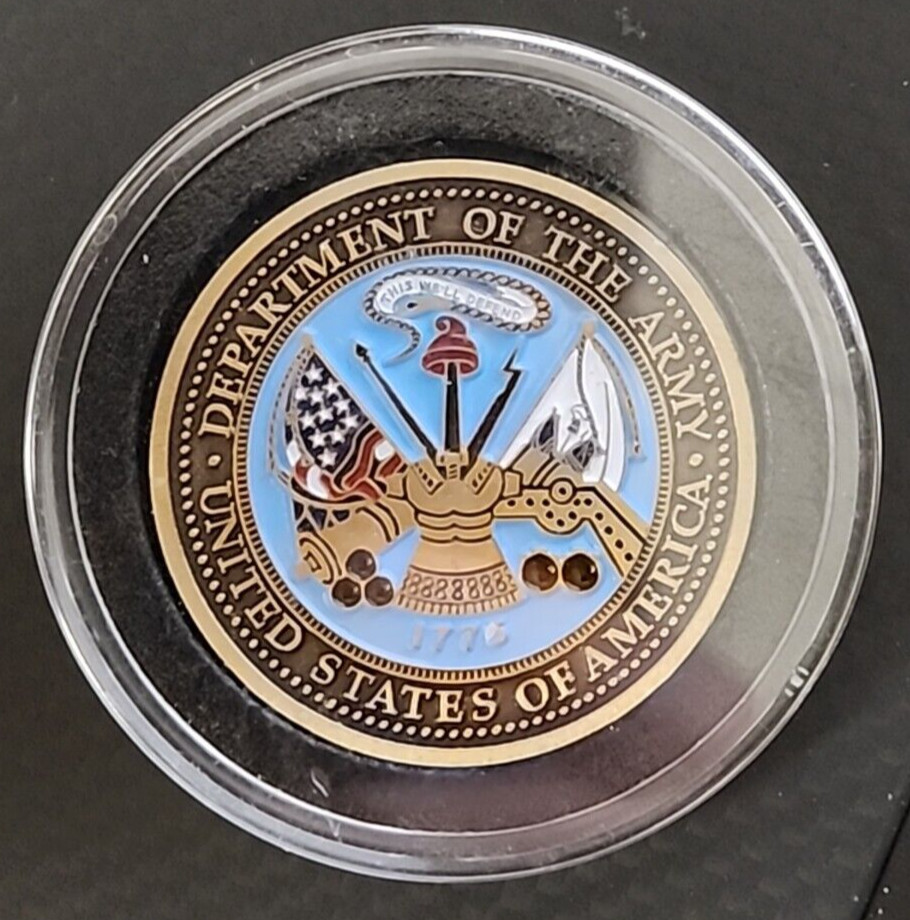 Army of One-Second to None-Dept of Army 2 Sided Challenge Coin 1 1/2"