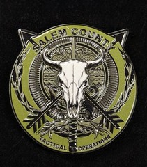Salem County New Jersey Tactical Operations Swat Team Challenge Coin
