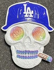 Rare White Los Angeles CA Field Office Dodgers ICE ERO Skull Challenge Coin