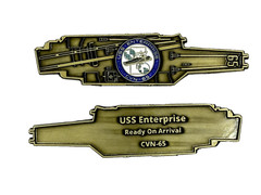 USS Enterprise (CVN-65) Challenge Coin – Carrier Shape