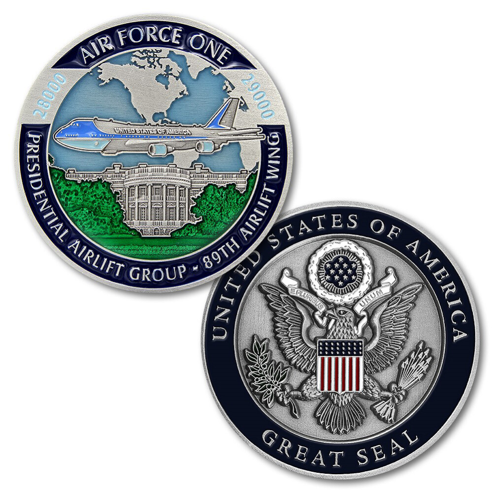 NEW U.S. Air Force, Presidential Aircraft Group Air Force One Challenge Coin gallery