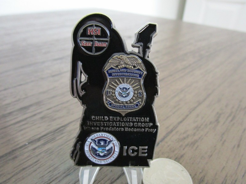 San Juan Puerto Rico HSI ICE Child Exploitation Group Predator Challenge Coin gallery