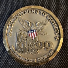 1999 Tops in Blue USAF Entertainment – A Commitment To Quality Challenge Coin