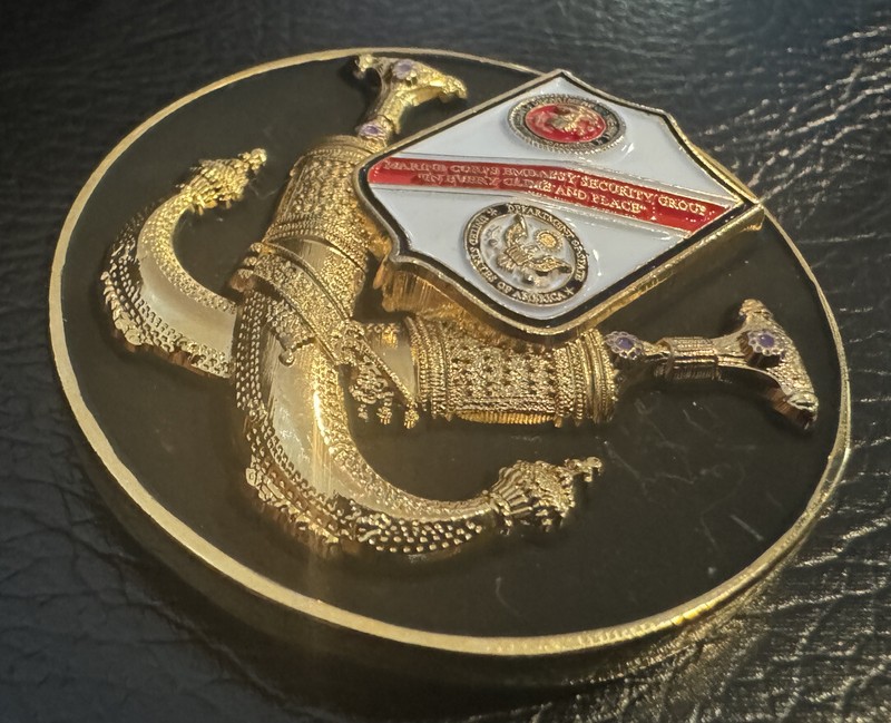 Marine Security Guard Detachment Riyadh, Saudi Arabia Challenge Coin gallery