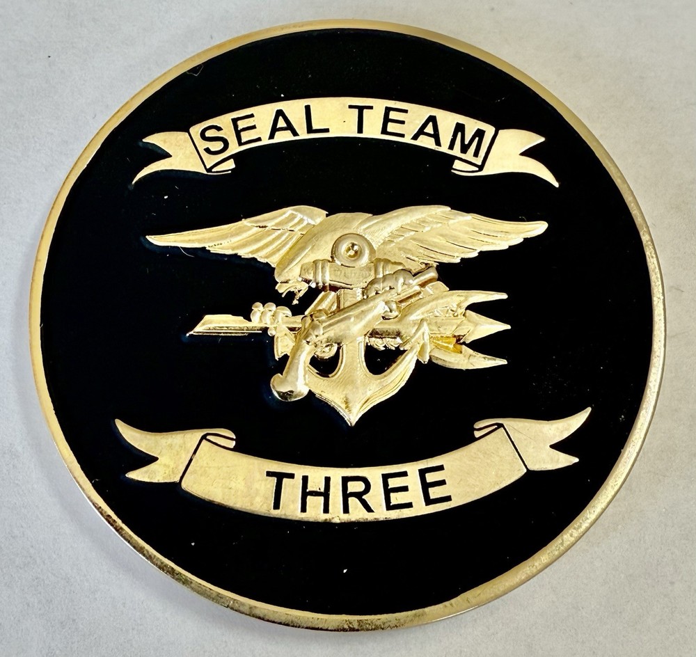 Awesome NSW Navy Seal Team Three Challenge Coin ST3