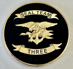 Awesome NSW Navy Seal Team Three Challenge Coin ST3