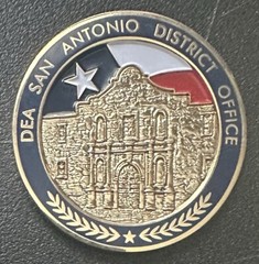 DEA San Antonio District Office 40th Anniversary 1973-2013 ‘Alamo’ Coin