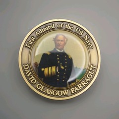 First Admiral of the U.S. Navy David Glasgow Farragut Challenge Coin Civil War