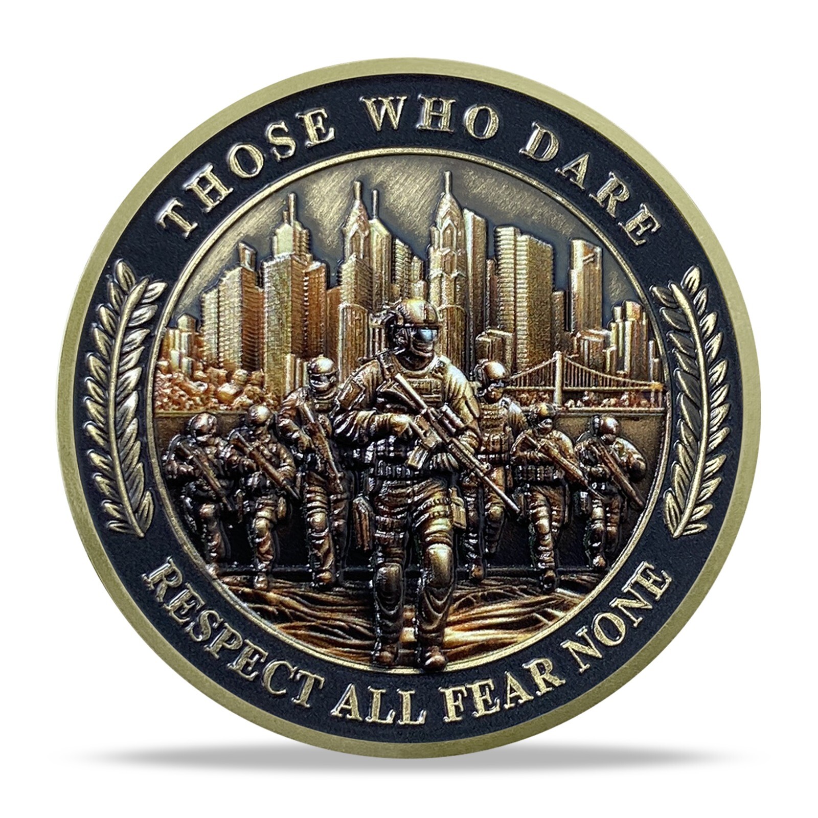 SWAT Challenge Coin - "Respect All Fear None" Counter-terrorism Force Souvenir gallery