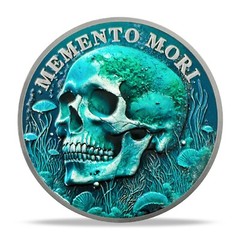 Memento Mori Memento Vivere Challenge Coin – Stoicism – Tempus Fugit, Carpe Diem