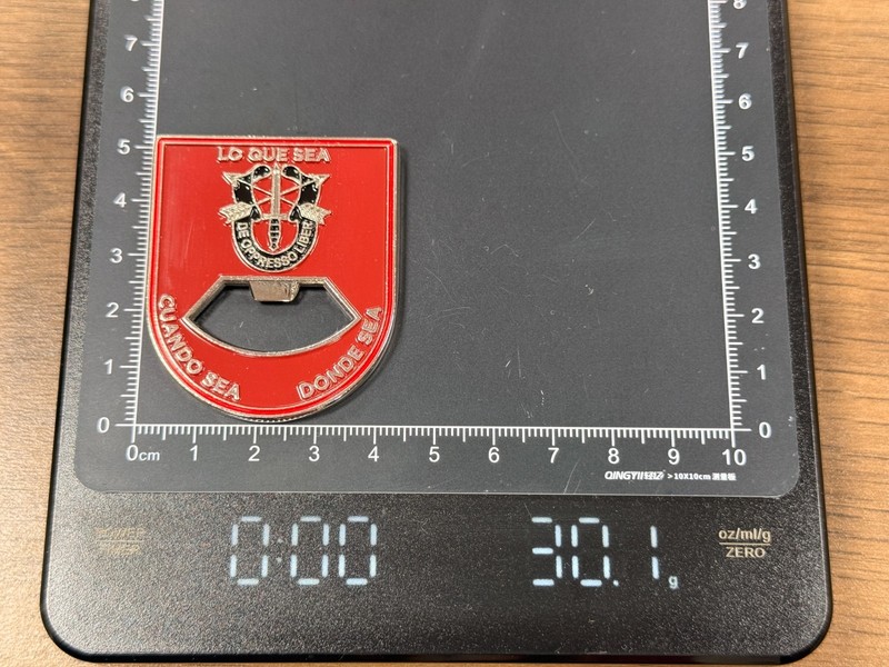 Special Forces Ranger Bottle Opener Major Berrios Challenge Coin 1#38 gallery